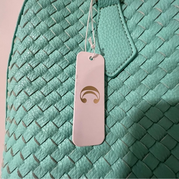 Charming Charlie Basketweave Bowler Bag - Picture 7 of 9